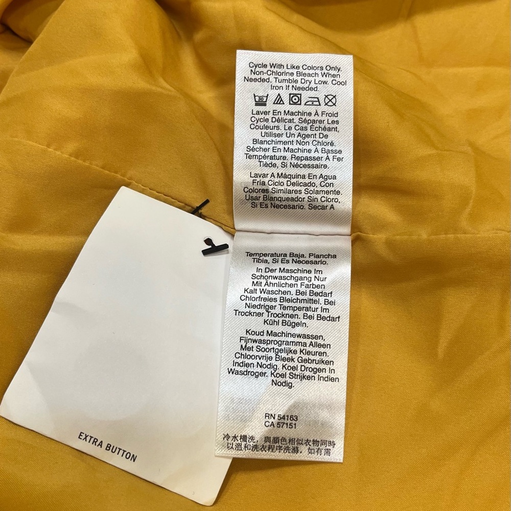 NWT DKNY Yellow Double-Breasted Blazer Size Small - Picture 12 of 12